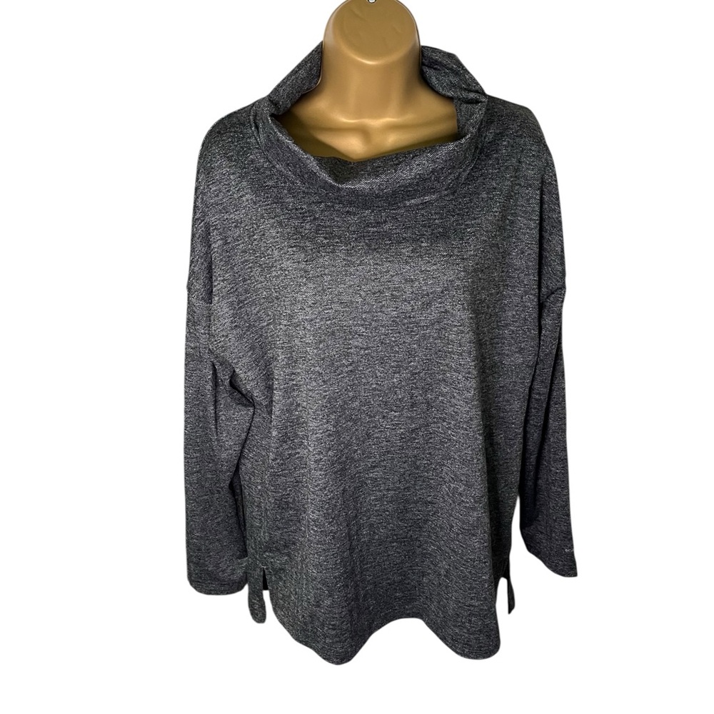 Columbia Mockneck Long Sleeve Sweater Charcoal M